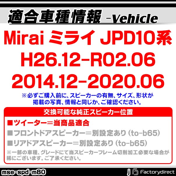 mse-spd-m80j (ツィーター専用) ...の紹介画像3