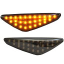 ll-bm-smf-sm03 スモークレンズ X3シリーズ F25 X3 (前期 2011-2014.04 H23-H26.04) LEDサイドマーカー LEDウインカー 純正交換 BMW( パーツ カスタム カスタムパーツ ウインカー ウィンカー サイド マーカー マーカーレンズ レンズ サイドマーカー スモーク カー用品 )