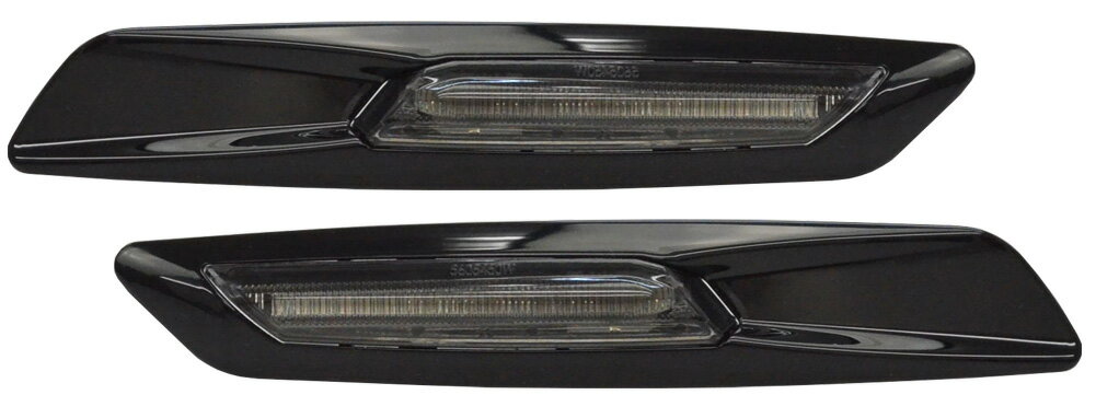 ll-bmsm-b51sm ブラックボディ＆(スモークレンズ) LED サイドマーカー BMW F10ルック 1シリーズ E81 E82 E87 E88 レーシングダッシュ製(LEDウインカー サイドウインカー パーツ アクセサリー 車用品 カー用品 カスタム 車パーツ)