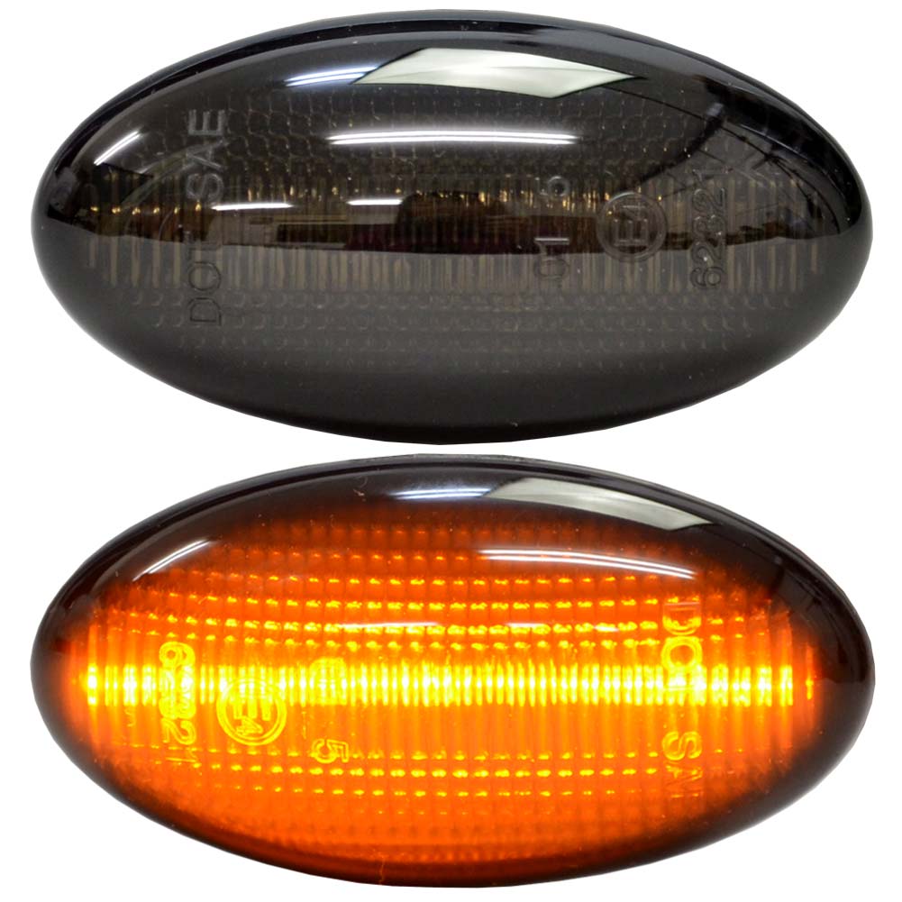 ll-pe-smb-sm06 (スモークレンズ) Peugeot プジョー 307 (2001-2008 H13-H20) LEDサイドマーカー ( カスタム パーツ 車用品 交換 ライト カーアクセサリー 外装灯 ランプ ウィンカー ドレスアップ )