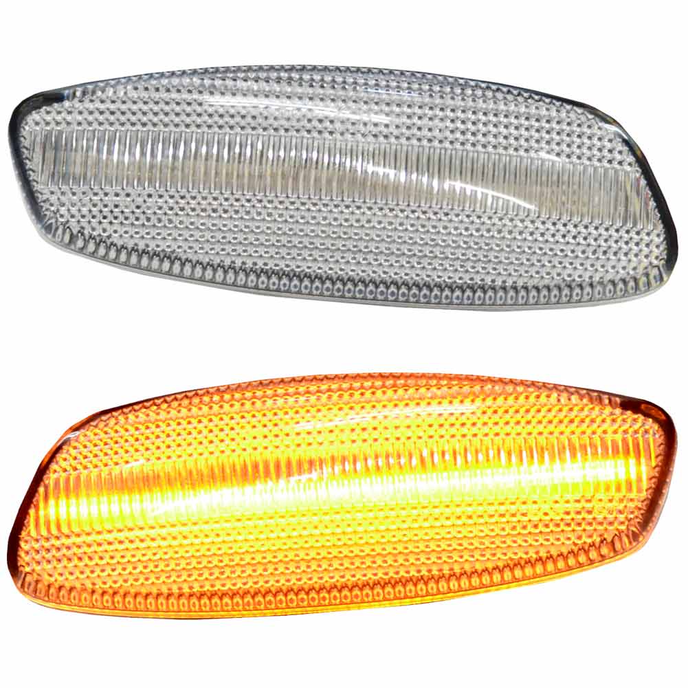 ll-pe-smc-cr05 (シーケンシャル点灯 クリアーレンズ) Peugeot プジョー RCZ (Typ T75 2010-2015 H22-H27) LEDサイドマーカー LEDウインカー 流星点灯 (流れるウインカー ウィンカー シーケンシャルウインカー ランプ ライト ドレスアップ 車 カスタムパーツ)