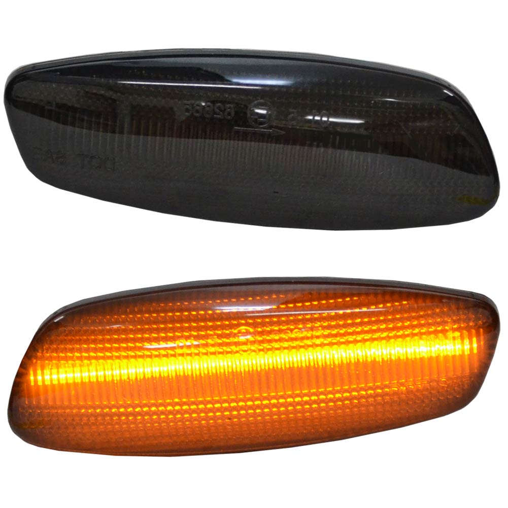 ll-pe-smc-sm57 (スモークレンズ) (シーケンシャル点灯) Citroen シトロエン DS4 (Typ B7 2011-2018 H23-H30) LEDサイドマーカー (流れる カスタム パーツ 車 LED サイドマーカー ランプ ledウインカー 外装)