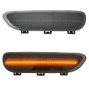 ll-bm-usc-sm02 (ON-OFF点灯 スモークレンズ) BMW 3シリーズ E46 M3 (前期後期 2001-2006 H13-H18 ※北米仕様車両) LEDサイドマーカー US仕様 (車 ライト ランプ カーパーツ カスタム パーツ LED カーアクセサリー ドレスアップ 車用品 自動車パーツ)