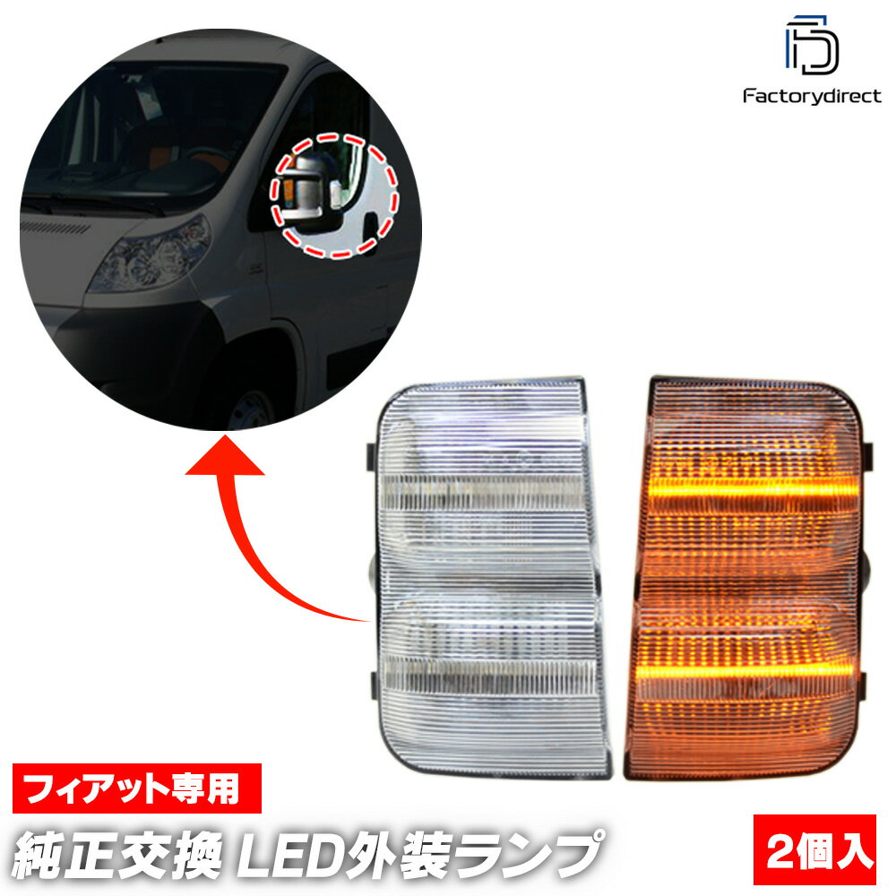 ll-fi-dwa-cr01 (ON-OFF点灯 クリアーレンズ) FIAT Ducato フィアット デュカト (Typ 250 2006.09-2019..