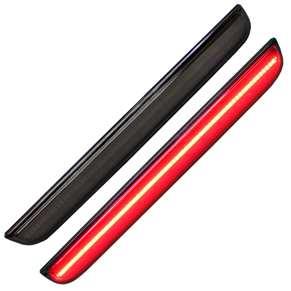 ll-do-rra-sm01 (スモークレンズ) Dodge Challenger ダッジ チャレンジャー (LA系後期 2015-2023 H27-R05) Dodge ダッジ LEDリアリフレクター (車用品 外装灯 カスタム パーツ マーカーランプ 交換 ドレスアップ カーアクセサリー 反射板 リフレクター 自動車)
