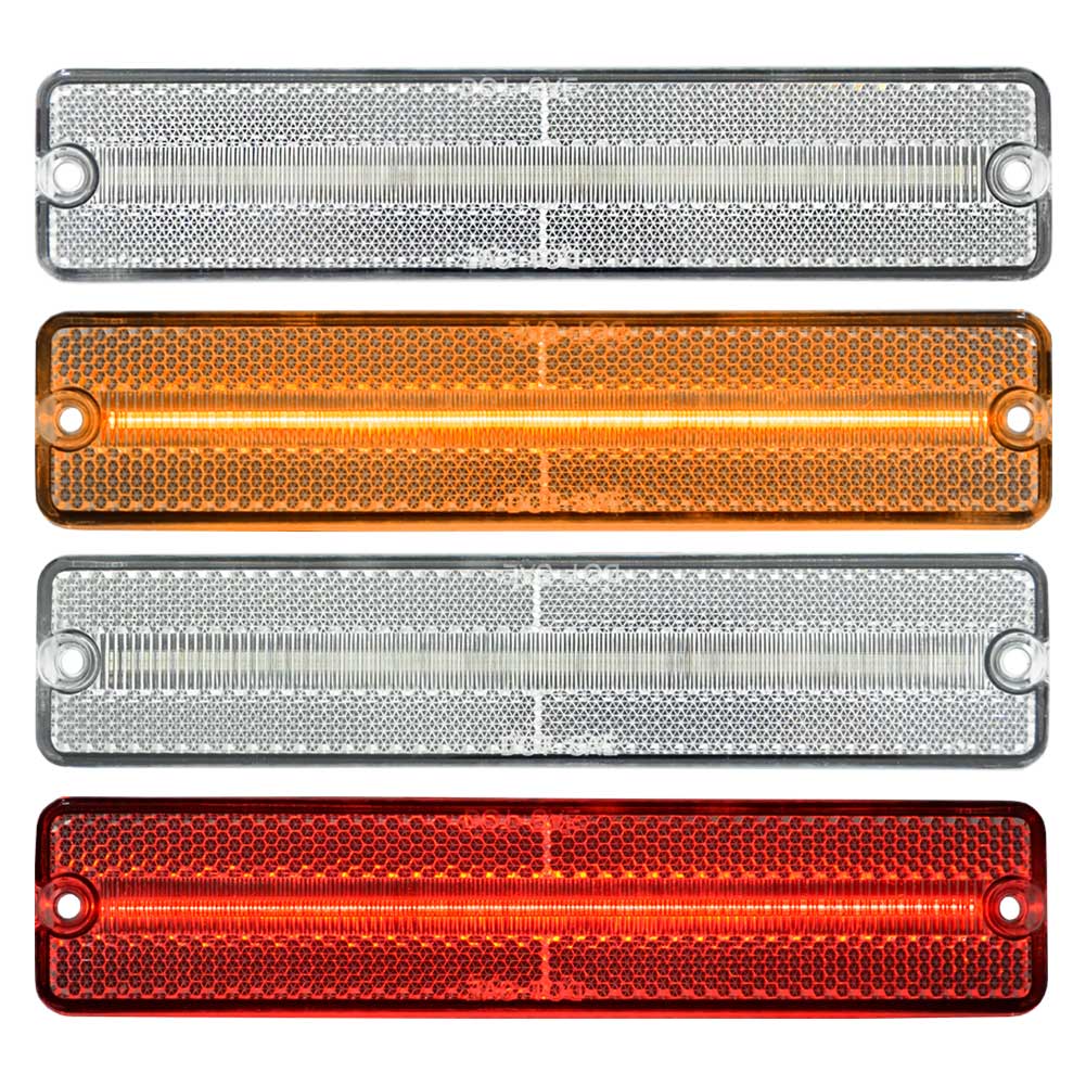 ll-je-smd-cr04 (ON-OFF点灯 クリアーレンズ) Jeep ジープ Grand Wagoneer グランドワゴニア (1984-1991 S59-H03) LEDサイドマーカー 純正交換 (車 カスタムパーツ サイドマーカー ウインカー ウィンカー マーカーランプ ライト 外装灯 交換 LEDマーカー)