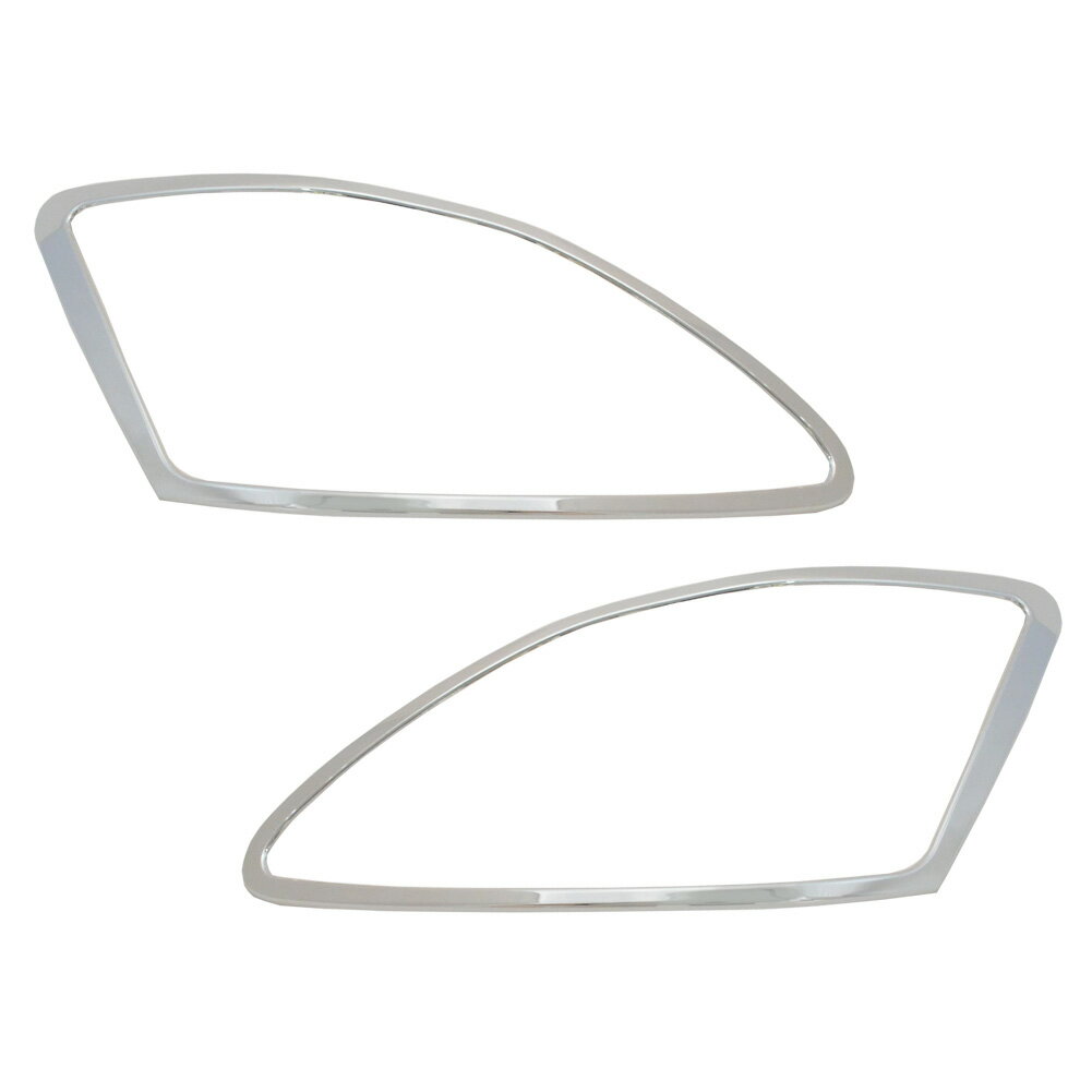 ri-ls402-01b ヘッドライト用 Lexus レクサスLS430 (30系後期 2003.08-2006.08 H15.08-H18.08) クロームメッキ トリム ガーニッシュ カバー ( ヘッドランプ ランプ ライト クロムメッキ 外装 車用品 カー用品 ドレスアップ カスタムパーツ クローム メッキカバー )