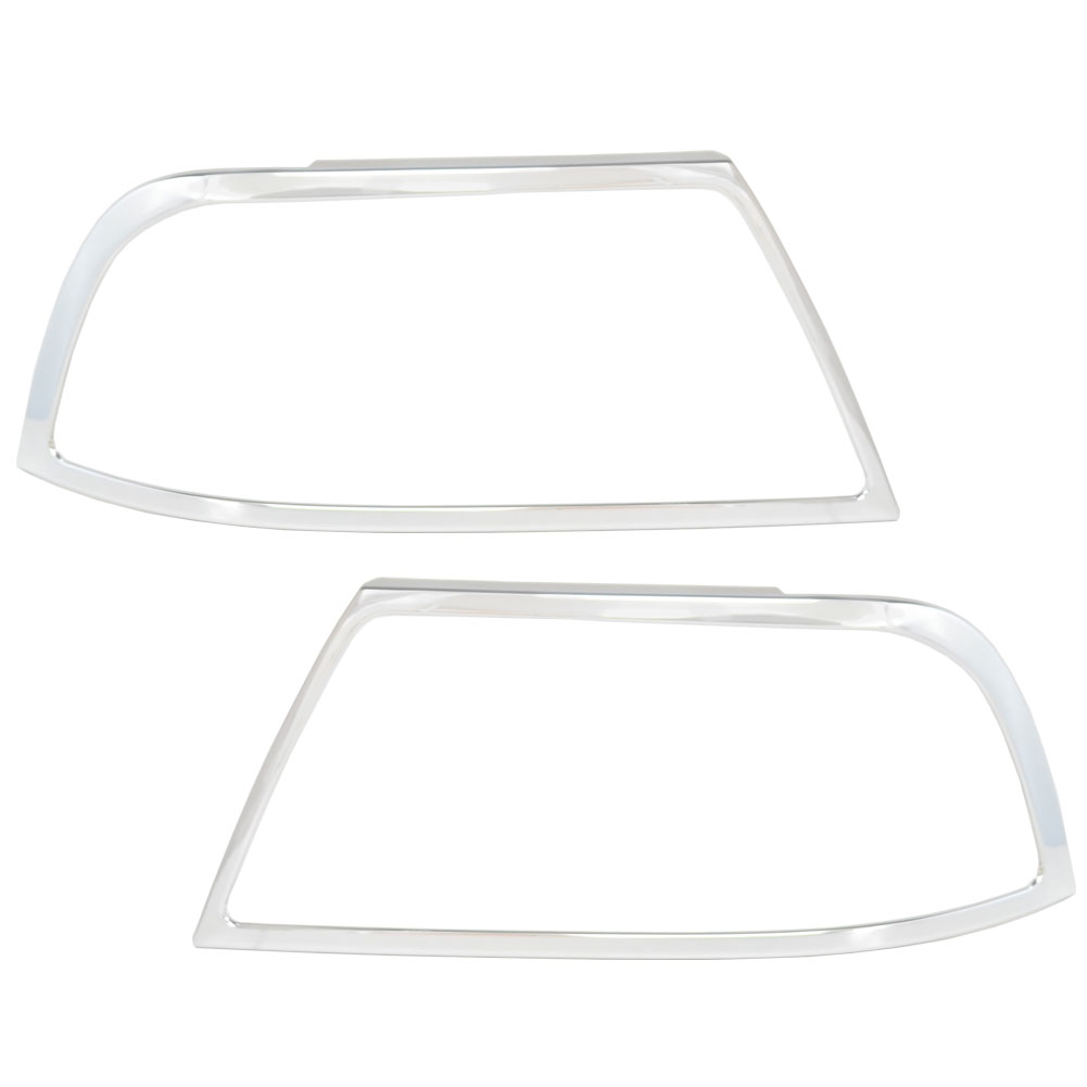 ri-lc320-01 ヘッドライト用 ナビゲーター (U228 2003-2006 H15-H18) Lincoln リンカーン ガーニッシュ カバー ( クローム メッキ トリム ヘッドランプ カスタム エクステリア 外装 パーツ 車用品 カー用品 ライト ランプ メッキカバー ヘッドライトガーニッシュ ）