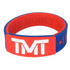 tmt-ab2-rw THE MONEY TEAM ザ・マネーチーム MONEYBANDS (レッド&ホワイト) シリコンブレスレット ザ・マネーチーム フロイド・メイウェザー ボクシング 男性用 女性用 レディース メンズ THE MONEY TEAM WBC WBA(メンズ ボクシング ブレス)