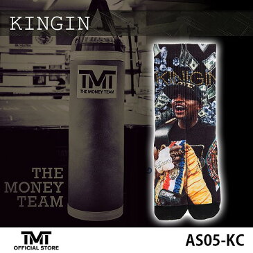 tmt-as05-kc ザ・マネーチーム スポーツ プリント ソックス 靴下 KINGIN フロイド・メイウェザー ボクシング ハイソックス 男性用 メンズ THE MONEY TEAM WBC WBA