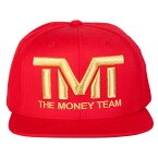 tmt-h006-3rg THE MONEY TEAM ザ・マネーチーム COURTSIDE (赤ベース&金ロゴ) 刺繍ロゴ キャップ フロイド・メイウェザー・ジュニア ボクシング Floyd Mayweather WBA WBC ( TMT 帽子 ストリート メンズ スナップバック ロゴキャップ )