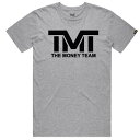 tmt-ms111-2ek ザ マネーチーム Tシャツ TMT CLASSIC LOGO グレーベース×黒ロゴ フロイド メイウェザー ボクシング メンズ ホワイト プリント アメリカ THE MONEY TEAM(おしゃれ 格闘技 半袖 ティーシャツ オーバーサイズ 綿 スポーツ)