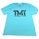 tmt-ms123-2tk ザ マネーチーム Tシャツ GRUNGE ターコイズベース×黒ロゴ フロイド メイウェザー ボクシング メンズ プリント THE MONEY TEAM TMT(おしゃれ 格闘技 スポーツ ブランド 半袖 ティーシャツ ロゴt アメカジ 大きいサイズ)