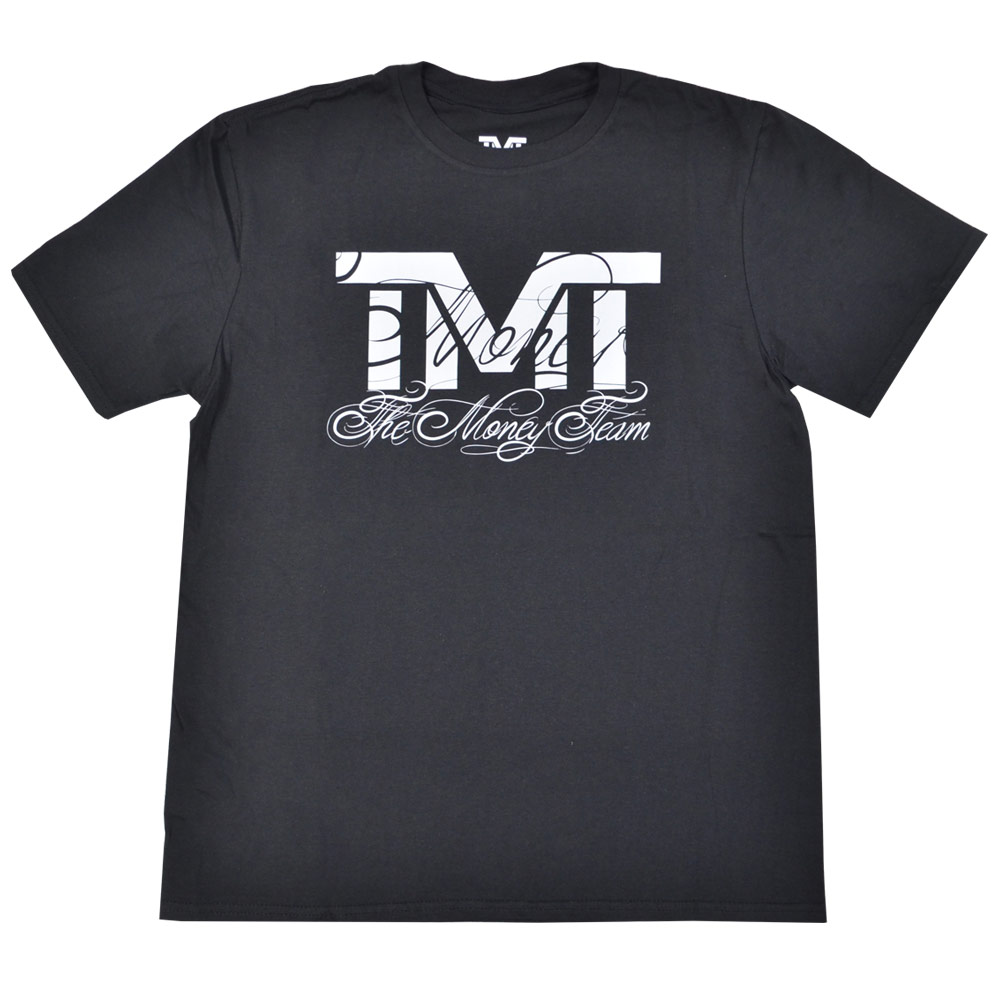 tmt-ms5005-2kw ザ マネーチーム Tシャツ RINGSIDE 黒ベース×白ロゴ フロイド メイウェザー ボクシング メンズ ブラック プリント THE MONEY TEAM TMT ( おしゃれ 格闘技 スポーツ ブランド ティーシャツ 半袖 アメカジ 大きいサイズ )