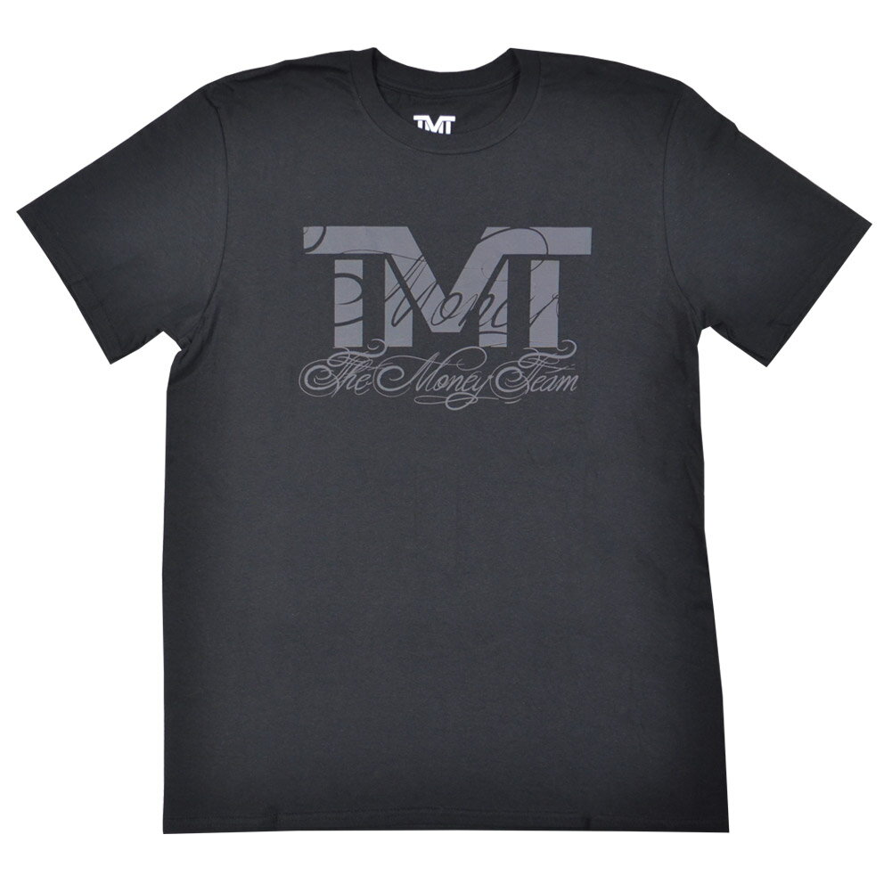 tmt-ms5128-kk ザ マネーチーム TシャツTMT RINGSIDE STEALTH 黒ベース×黒ロゴ フロイド メイウェザー ボクシング 男性 メンズ ブラック プリント アメリカ 国旗 THE MONEY TEAM TMT WBC WBA( かっこいい 半袖 )