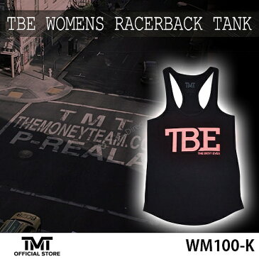 tmt-WM100-K ザ・マネーチーム タンクトップ TMT TBE WOMENS RACERBACK TANK 黒ベース×ピンク フロイド・メイウェザー ボクシング レディース プリント アメリカ 国旗 THE MONEY TEAM TMT WBC WBA(ノースリーブ タンク メイウェザー)