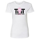 tmt-ws36-2wp ザ マネーチーム Tシャツ TMT RIBBON TEE 白ベース×ピンクリボン フロイド メイウェザー ボクシング レディース ホワイト( THE MONEY TEAM WBC アメリカ WBA スポーツ スポーツtシャツ 半袖tシャツ グッズ boxing )