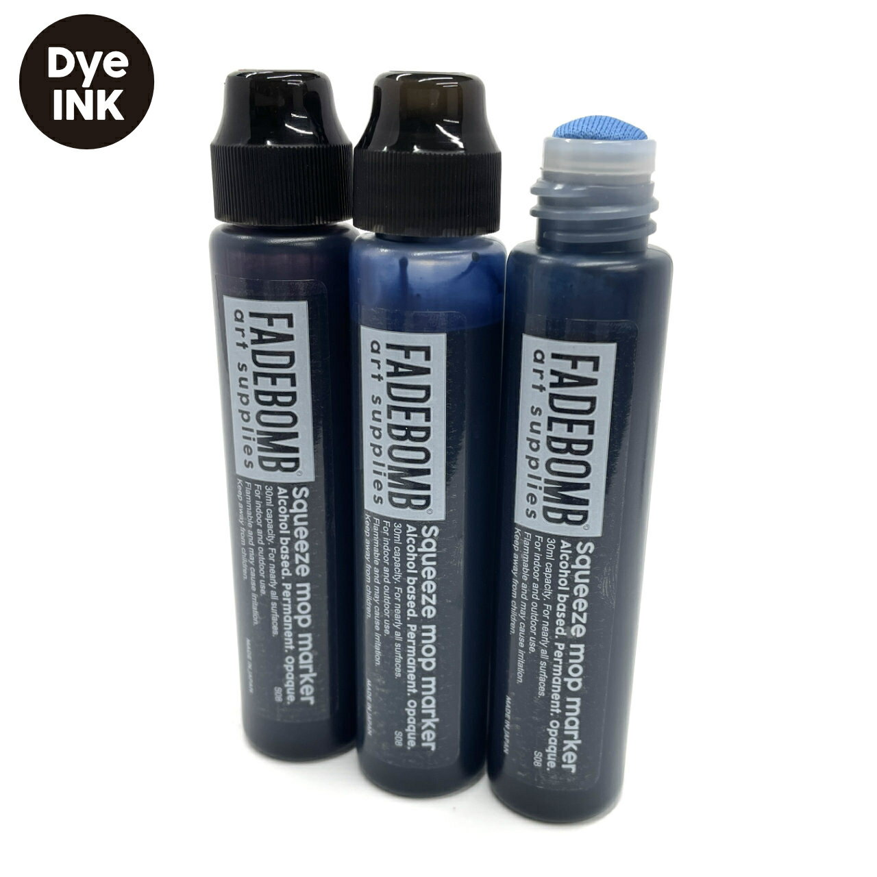 FADEBOMBSqueezemopmarkerS08DB-DyeBlackޡS08DB