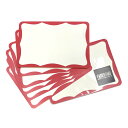 【A5サイズ】超強粘着 Big red border sticker - Super strong adhesive 10シート ラベルシール ステッカー【メー...
