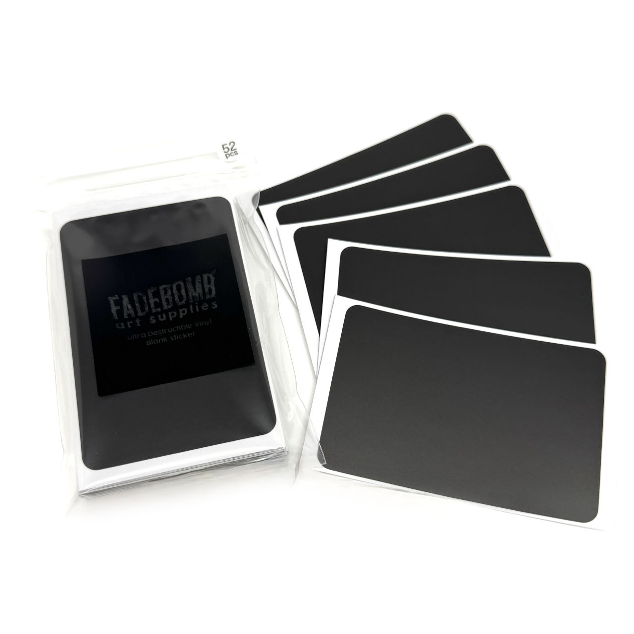 FADEBOMB Plain Black eggshell sticker /エッグシェルステッカー(90mmx60mm) 
