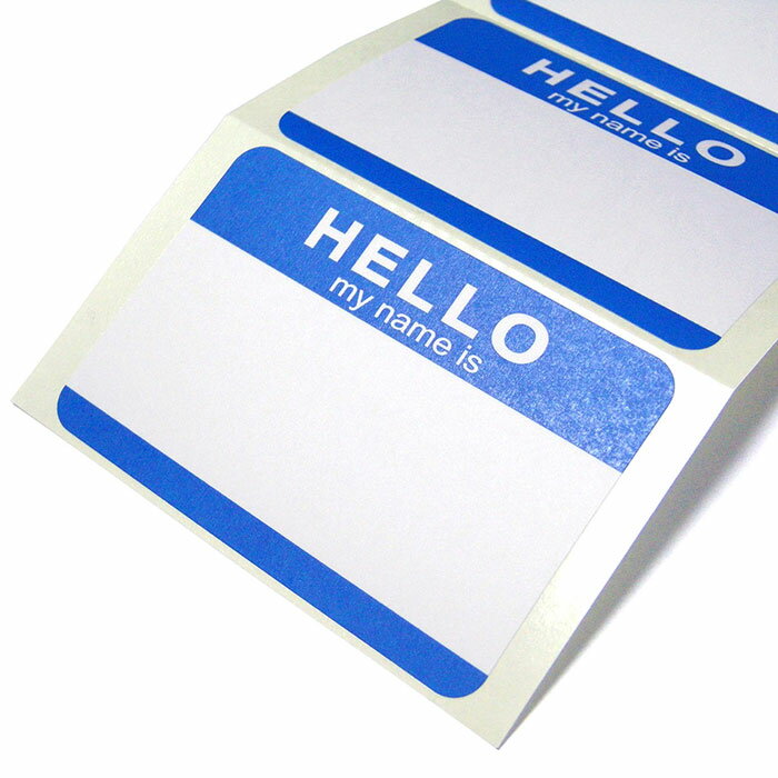 ��7��70�祻�åȡ�FADEBOMB-7Color-Hello Name Badge Label��HELLO my name is��̾����٥밸̾������ڥ᡼����OK��