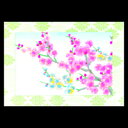 メッセージカード ホワイトデー 母の日 父の日 花 ギフト こどもの日 端午の節句 名刺サイズ ミニ カード 和風 紅白梅 AGM-1207 封筒付 新生活 卒...
