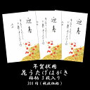 年賀 はがき 和紙 年賀状 葉書 和風 ハガキ 冬 イラスト...