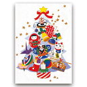 クリスマスカード 和風 和風 グリーティングカード 和風クリスマスカード ニューイヤーカード バレンタイン メッセージカード 冬 春節 旧正月 2024 新商品...