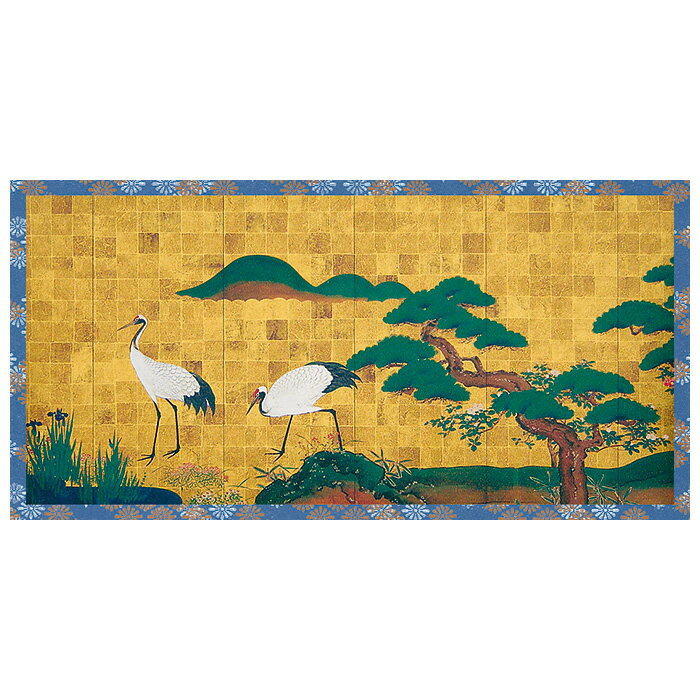 クリスマスカード ニューイヤーカード 春節 旧正月 クリスマスカード 和風 【F30-96】松に鶴 グリーティングカード 多目的 メッセージカード 和紙 冬 福井朝日堂 京都