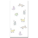 出産祝い 父の日 母の日 ポチ袋 お札 折らずに 祝儀袋 猫(ねこ)お祝い 誕生日 入園 入学 年中使える 季節 和紙【FMB-1349L 3枚入り】演劇やコン...