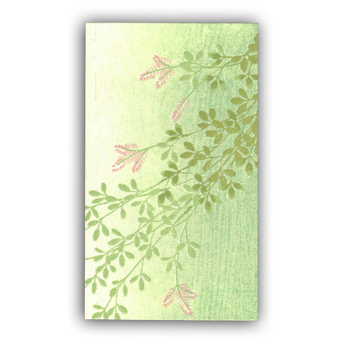 ポチ袋 お年玉【 高級 木版印刷ポチ袋 萩(はぎ) 1枚入り】 3つ折り 季節 秋 祝儀袋 正月 年賀 封筒 金封 熨斗(のし)袋 和風 日本製 福井朝日堂 京都