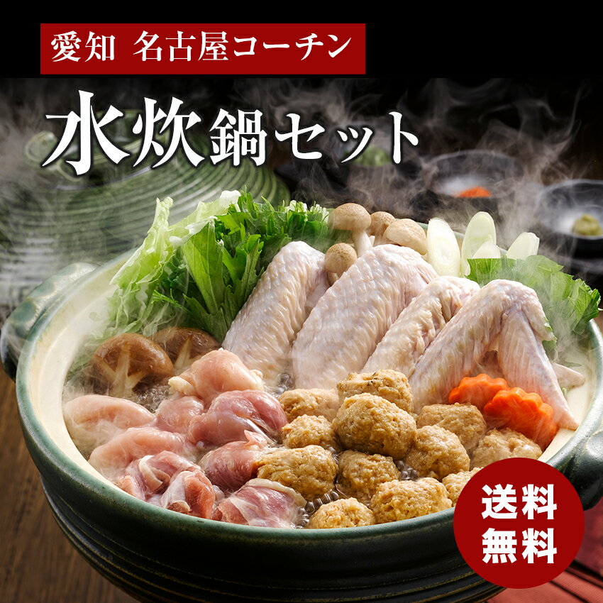 愛知 名古屋コーチン 水炊鍋セット 御歳暮 ギフト 海鮮ギフト プレゼント 贈り物 熨斗 食品ギフト 送料無料 メーカー直送商品 冷凍