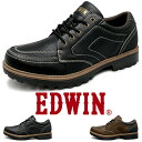 メンズ カジュアルシューズ 軽量 防水シューズ ローカット 雨靴 軽量 黒 メンズ EDWIN edm543