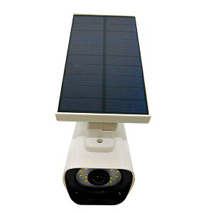 LEDライトソーラー電池内蔵防犯カメラ型センサーライトLED照明人感センサー防水IP65監視防犯ブロードウォッチ