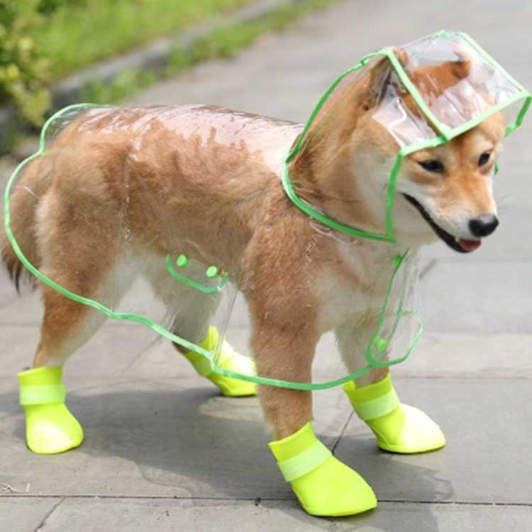 犬用透明レインコート 大型犬 犬服 レインポンチョ ペット服 レインウェア 中型犬 ...