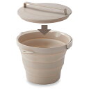 ソフトバケツ蓋付き 折りたたみバケツ シリコン バケツ 災害用バケツ SOFT BUCKET