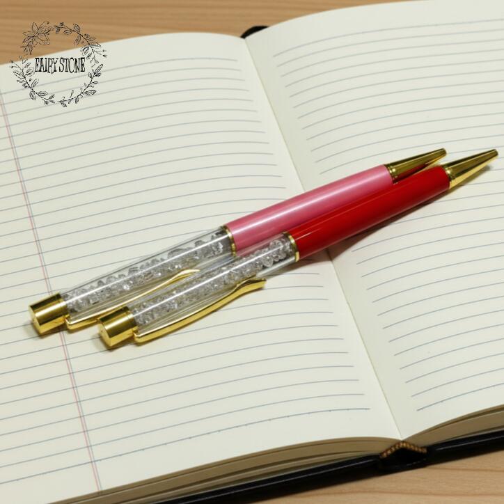 天然石 パワーストーン ハーキマーダイヤモンド ボールペン ステーショナリー プレゼント アクセサリー 女性 男性 ハンドメイド ギフト 運気 幸運 オリジナル...