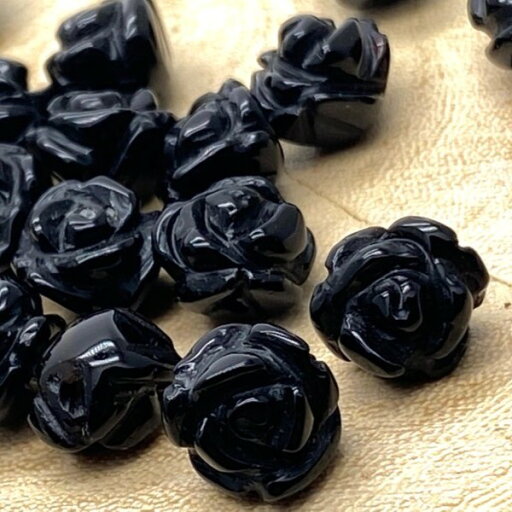 薔薇彫刻 オニキス 10mm 1個 天然石 パワーストーン ハンドメイド 素材 ばら売り 1粒販売 薔薇彫刻 オニキス 10mm 1個 天然石 パワーストーン ハンドメイド 素材 ばら売り 1粒販売