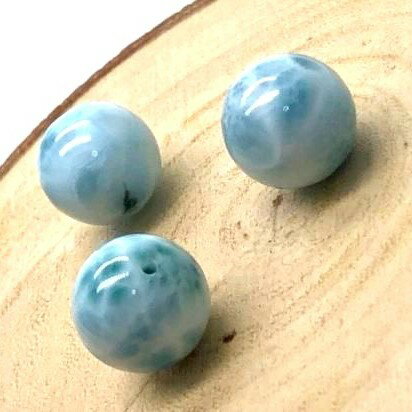 パワーストーン 天然石 ラリマー 12.5mm 3個セット ばら売り セット販売 素材 パーツ ギフト プレゼント 男性 女性 ハンドメイド 運気 幸運 オリジ...