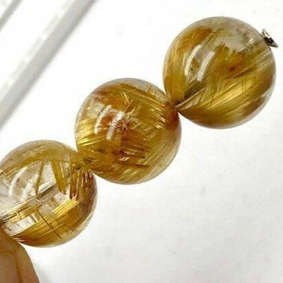 ルチルクォーツ ゴールドルチルクォーツ 11mm 1個 高品質 No.14432 ハンドメイド 素材 1玉売り 天然石 パワーストーン