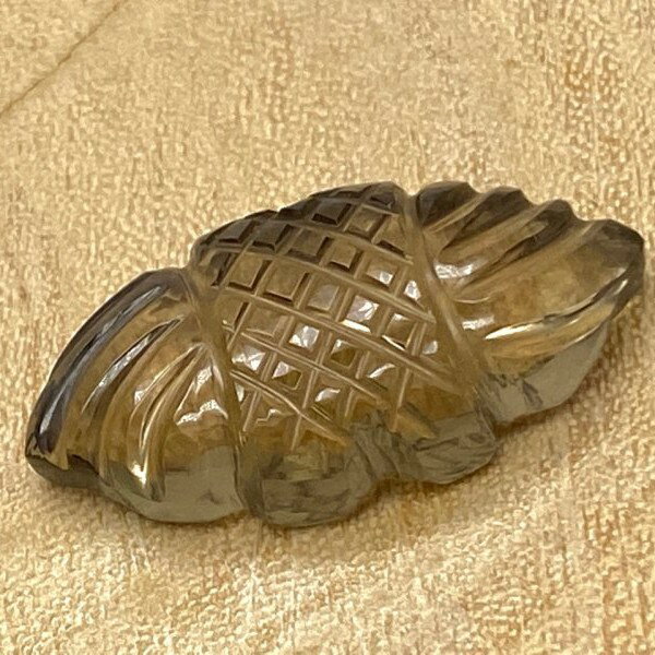 パワーストーン 天然石 スモーキークォーツ カービング マーキス型 ルース 1個 ばら売り 1点物 素材 パーツ ギフト プレゼント 男性 女性 ハンドメイド ...