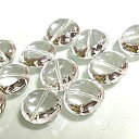 パワーストーン 天然石 水晶 コインカット 縁面 14mm 1個 ばら売り 粒売り 素材 パーツ ギフト プレゼント 男性 女性 ハンドメイド 運気 幸運 オリ...
