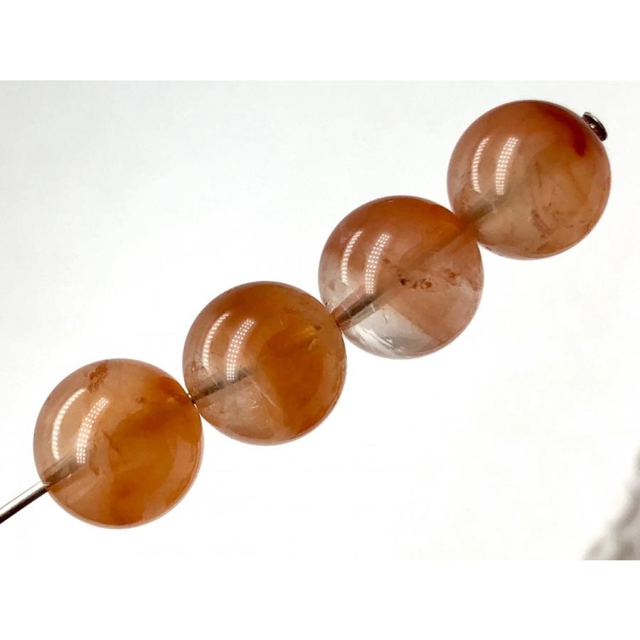 パワーストーン 天然石 オレンジラビットヘアルチルクォーツ ラビットヘアルチルクォーツ 10mm 1個 口答鑑別済 1玉売り ばら売り 運気 幸運 オリジナル ...