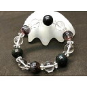 ブラックオパール ブラックスーパーセブン ブレスレット 天然石 パワーストーン ハンドメイド アクセサリー プレゼント ギフト 女性 男性 1点物(4)