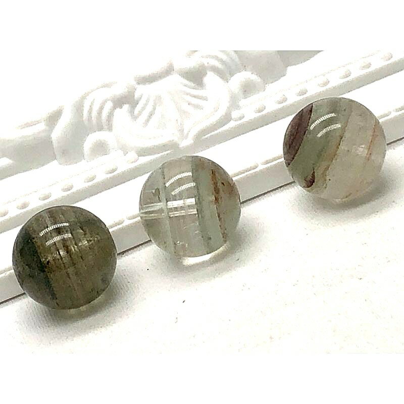 天然石 パワーストーン ガーデンクォーツ 12mm 3個 素材 セット売り プレゼント アクセサリー 女性 男性 ハンドメイド ギフト 運気 幸運 オリジナル ...