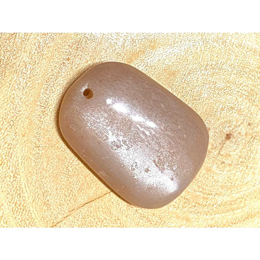 オレンジムーンストーン ルース 穴あき 29×21mm 1個 パワーストーン 天然石 ハンドメイド 素材 バラ売り