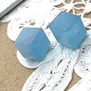 天然石 パワーストーン アクアマリン キューブカット 2個セット 素材 セット売り プレゼント アクセサリー 女性 男性 ハンドメイド ギフト 運気 幸運 オリジナル メンズ レディース