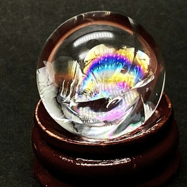 パワーストーン 天然石 アイリスクォーツ スフィア 丸玉 23mm 1個 ばら売り 1点物 高品質 No.14180 素材 パーツ ギフト プレゼント 男性 女...