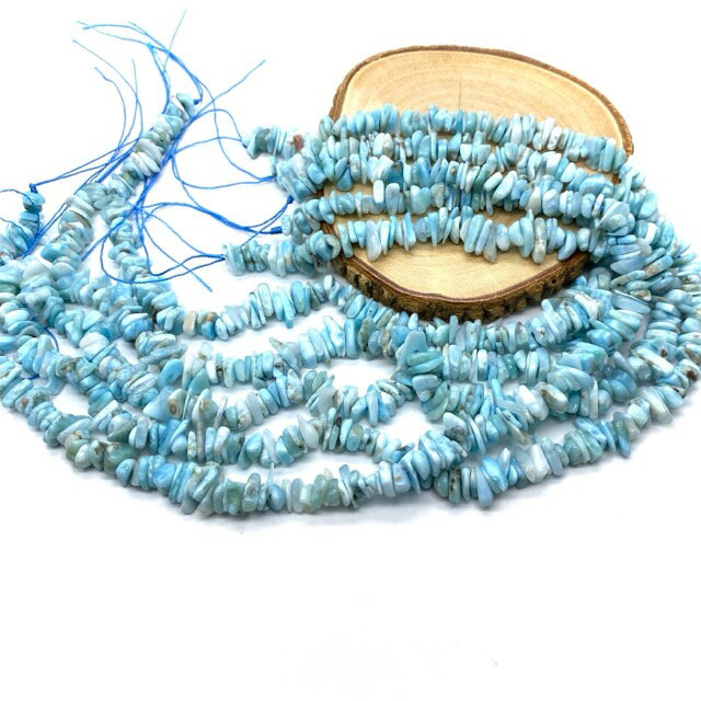 天然石 パワーストーン ラリマー さざれ 1連 40グラム 素材 プレゼント アクセサリー 女性 男性 ハンドメイド ギフト 運気 幸運 オリジナル メンズ レ...