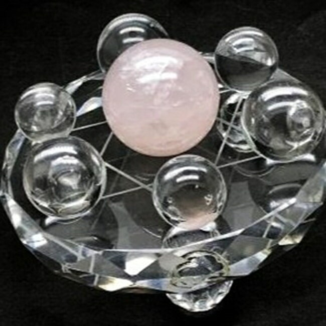 天然石 パワーストーン 七星陣 水晶 ローズクォーツ 1点物 浄化 インテリア オブジェ 飾り 雑貨 プレゼント アクセサリー 女性 男性 ハンドメイド ギフト 運気 幸運 オリジナル メンズ レディース No.13092